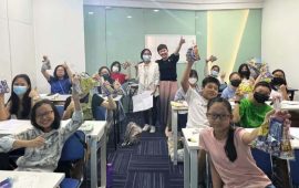 An excited class ready to tackle PSLE Math