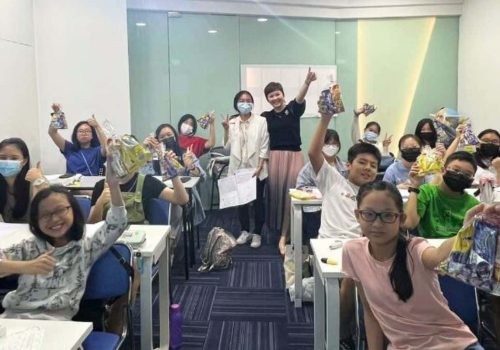 An excited class ready to tackle PSLE Math